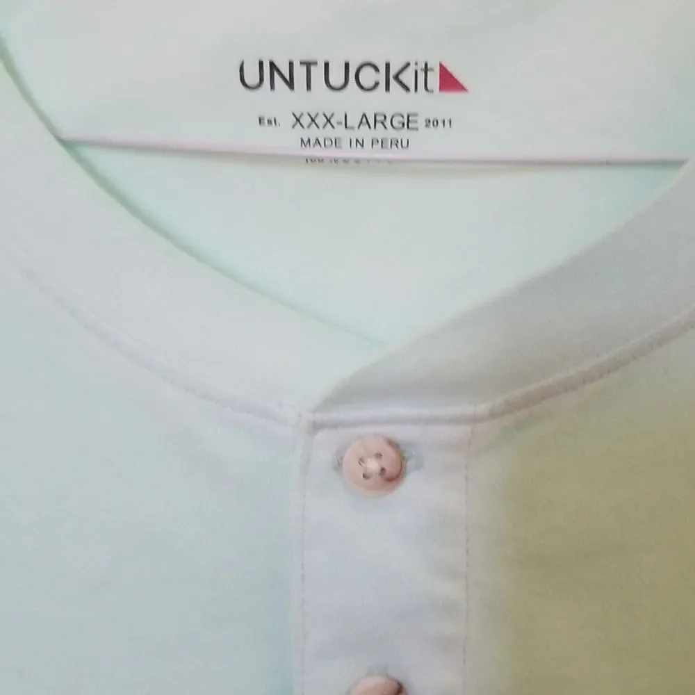 Untuckit Mint Green Men's Shirt Size XXXL